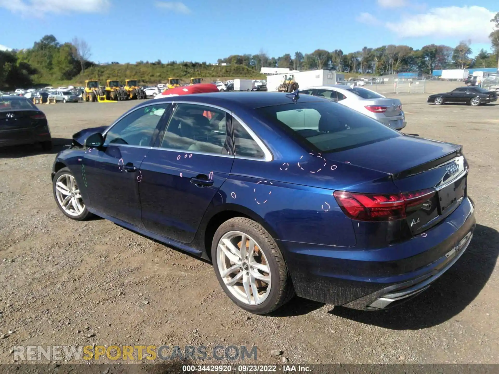 3 Photograph of a damaged car WAUDNAF46LA074781 AUDI A4 2020