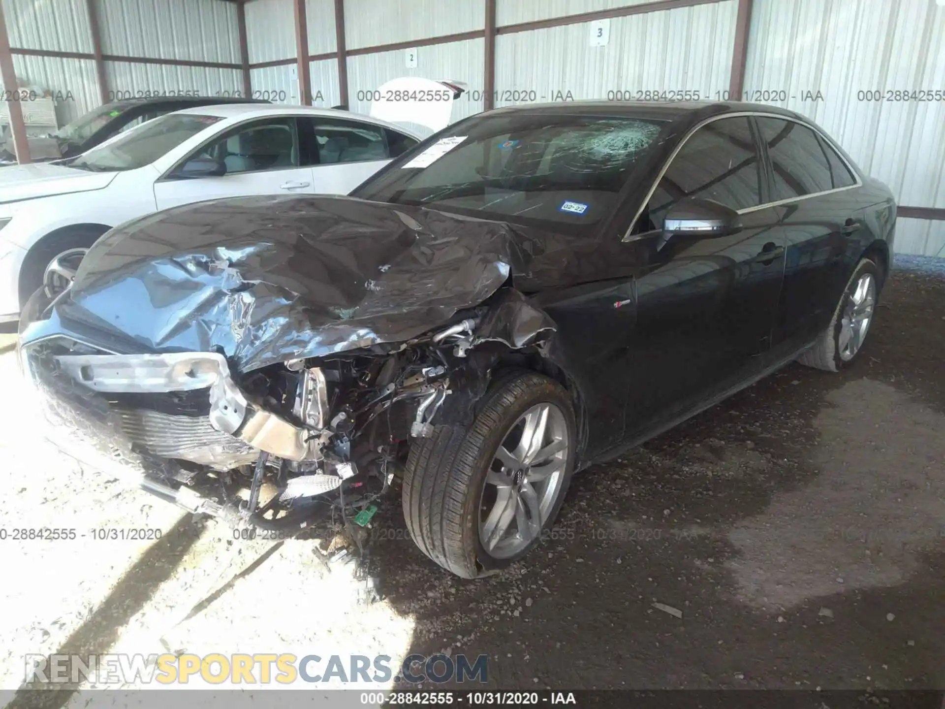 2 Photograph of a damaged car WAUDNAF46LN006229 AUDI A4 2020