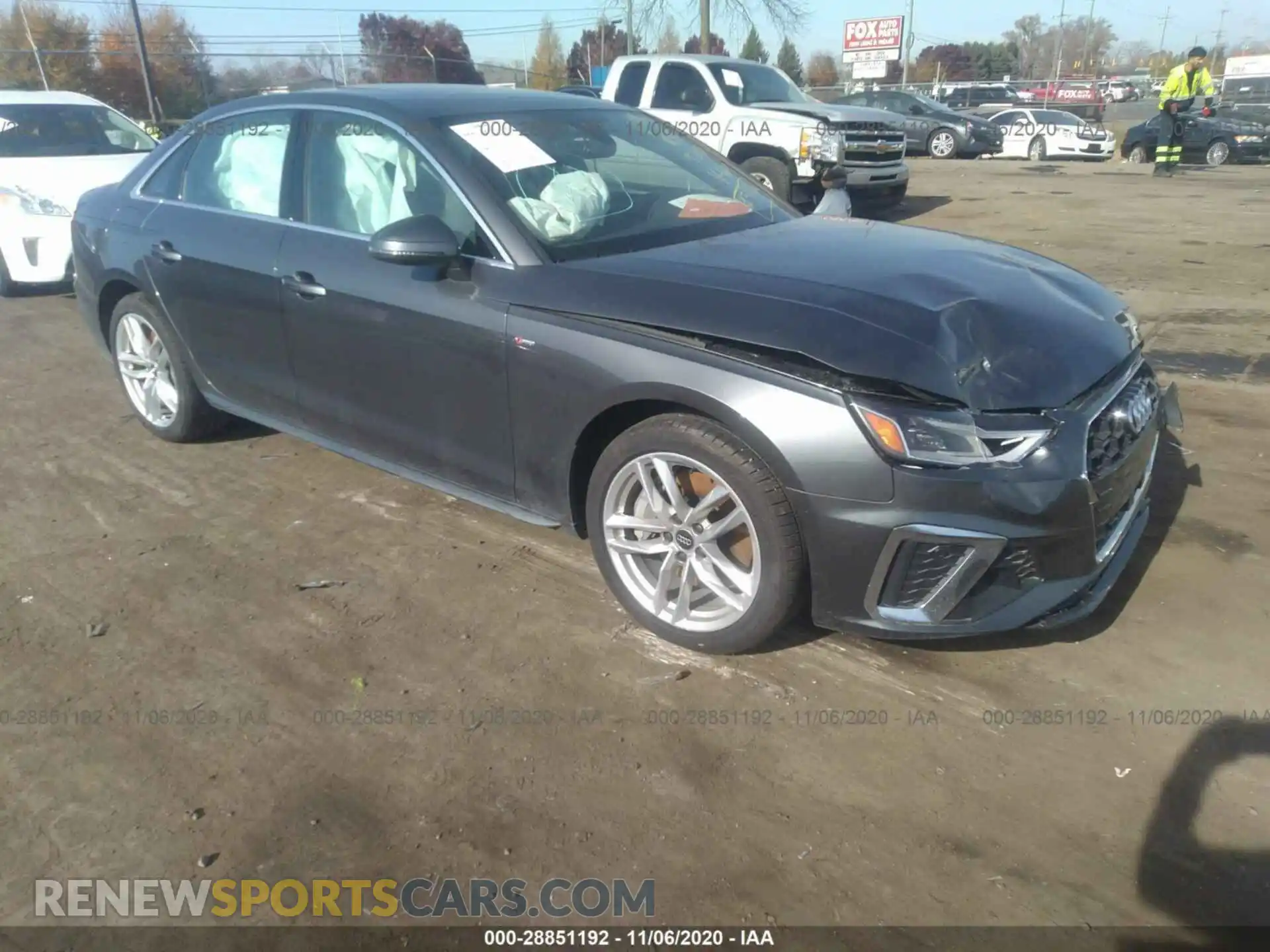 1 Photograph of a damaged car WAUDNAF46LN006649 AUDI A4 2020
