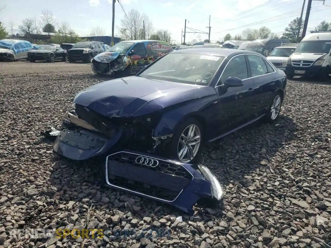 2 Photograph of a damaged car WAUENAF40LA038914 AUDI A4 2020