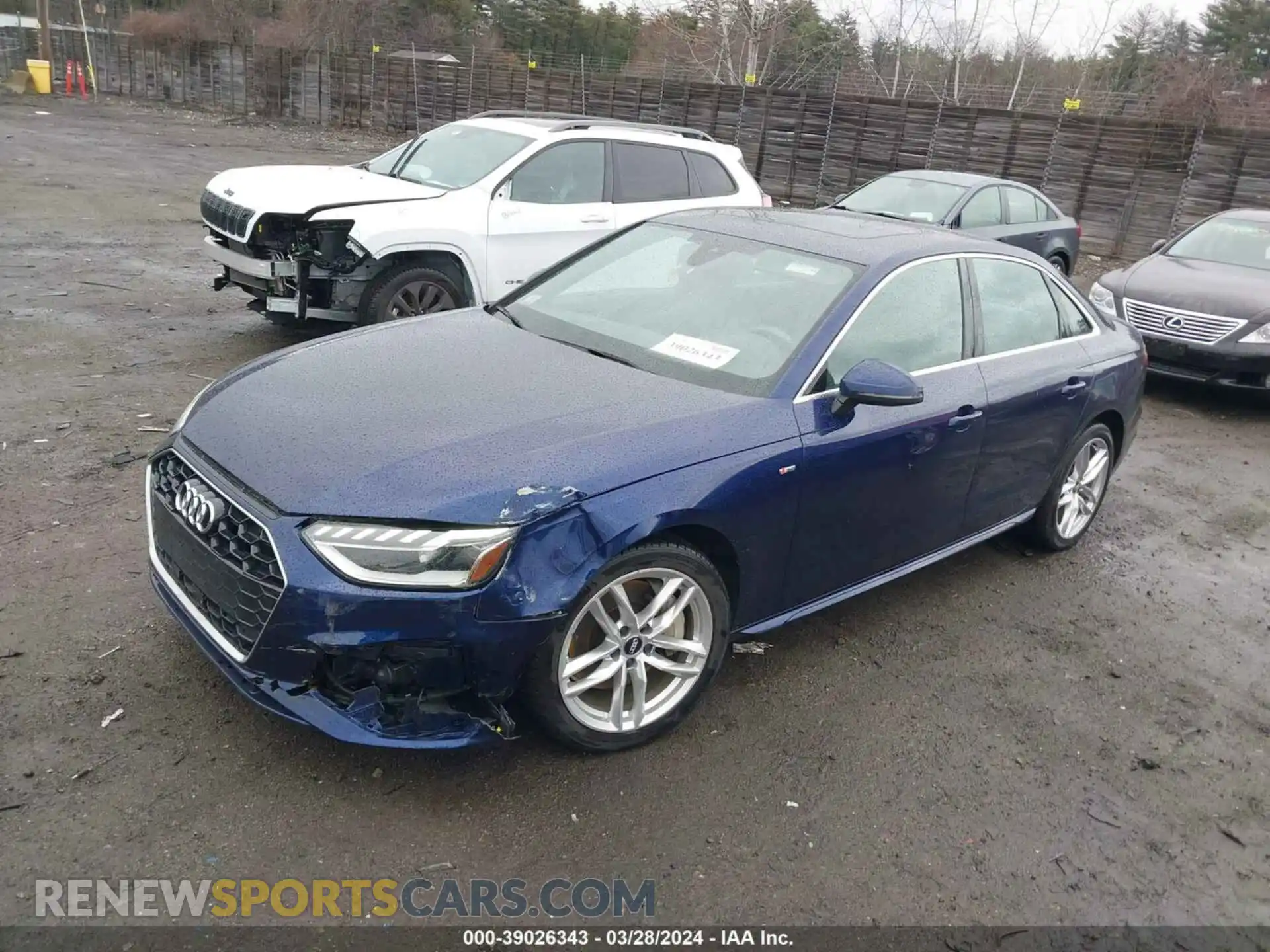2 Photograph of a damaged car WAUENAF40LN011348 AUDI A4 2020