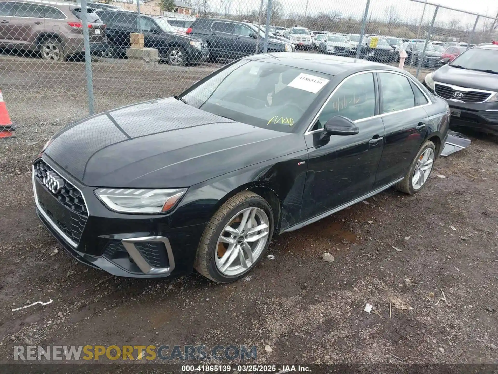 2 Photograph of a damaged car WAUENAF41LA039182 AUDI A4 2020