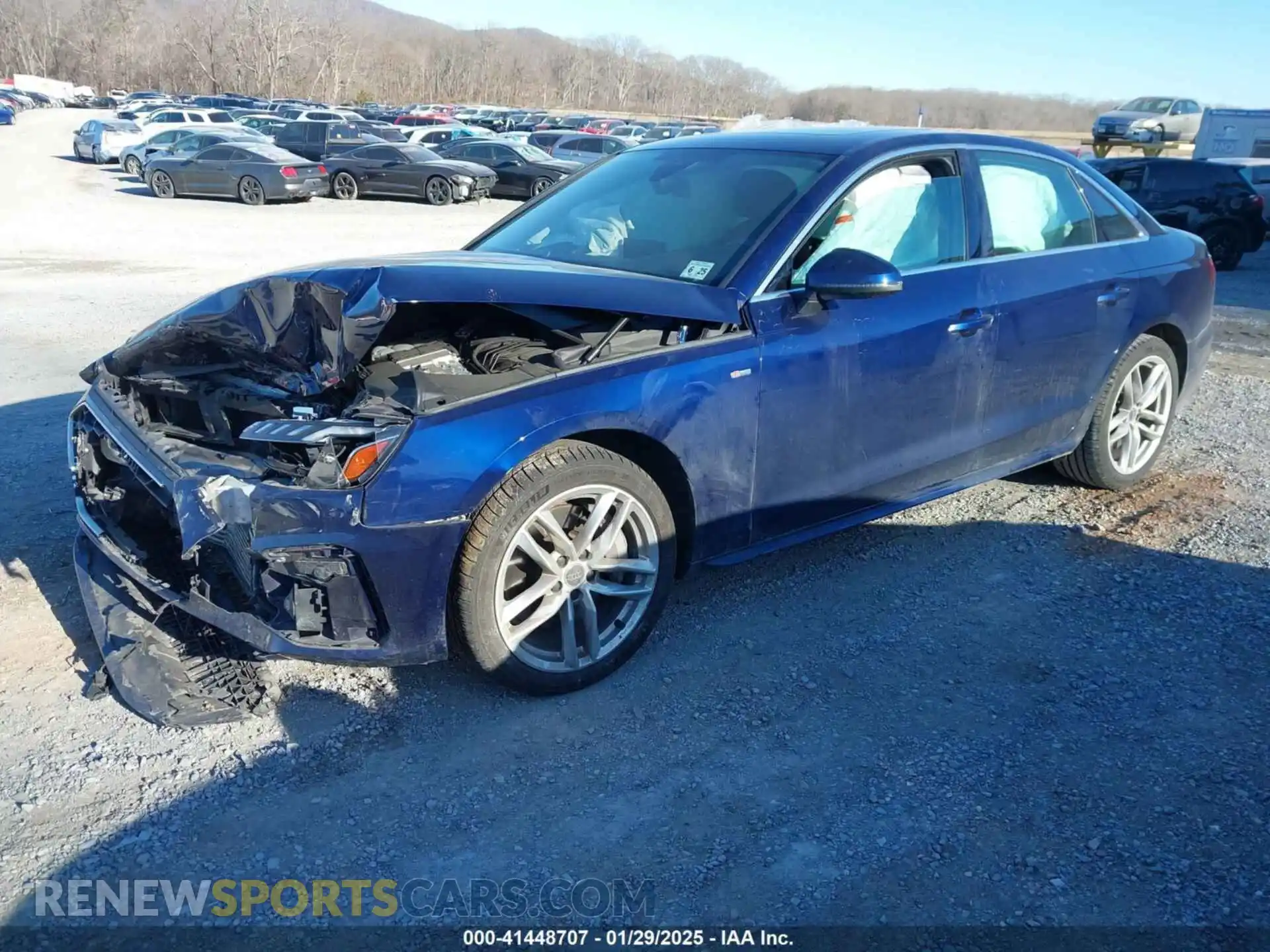 2 Photograph of a damaged car WAUENAF43LN010548 AUDI A4 2020