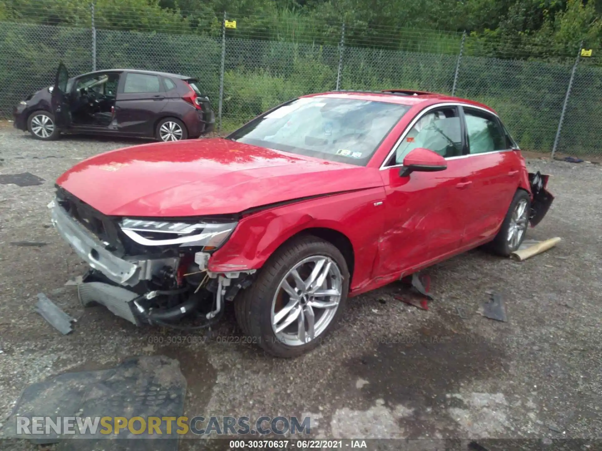 2 Photograph of a damaged car WAUENAF46LA068323 AUDI A4 2020