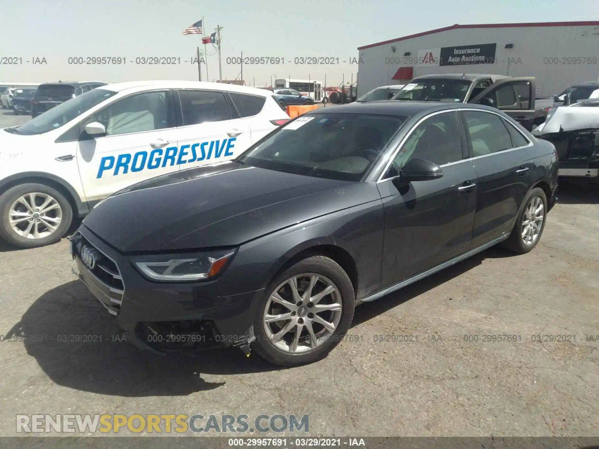 2 Photograph of a damaged car WAUGMAF42LN007653 AUDI A4 2020