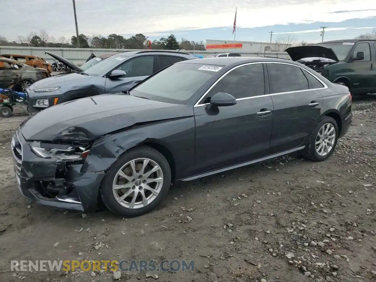 1 Photograph of a damaged car WAUGMAF43LN009282 AUDI A4 2020