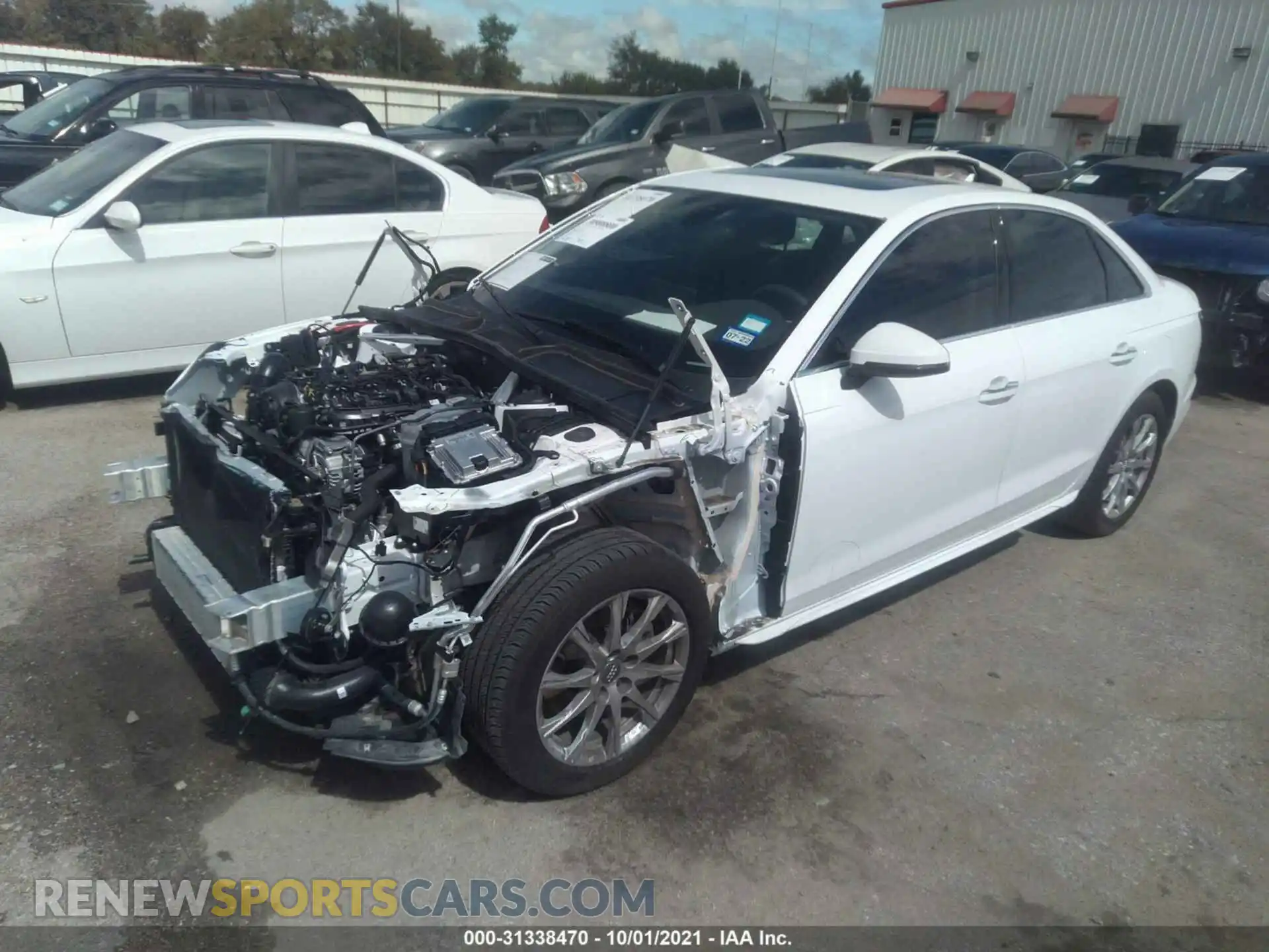 2 Photograph of a damaged car WAUGMAF43LN013543 AUDI A4 2020