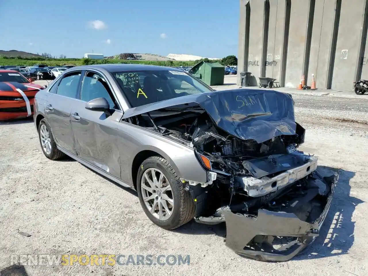 1 Photograph of a damaged car WAUGMAF45LN004505 AUDI A4 2020