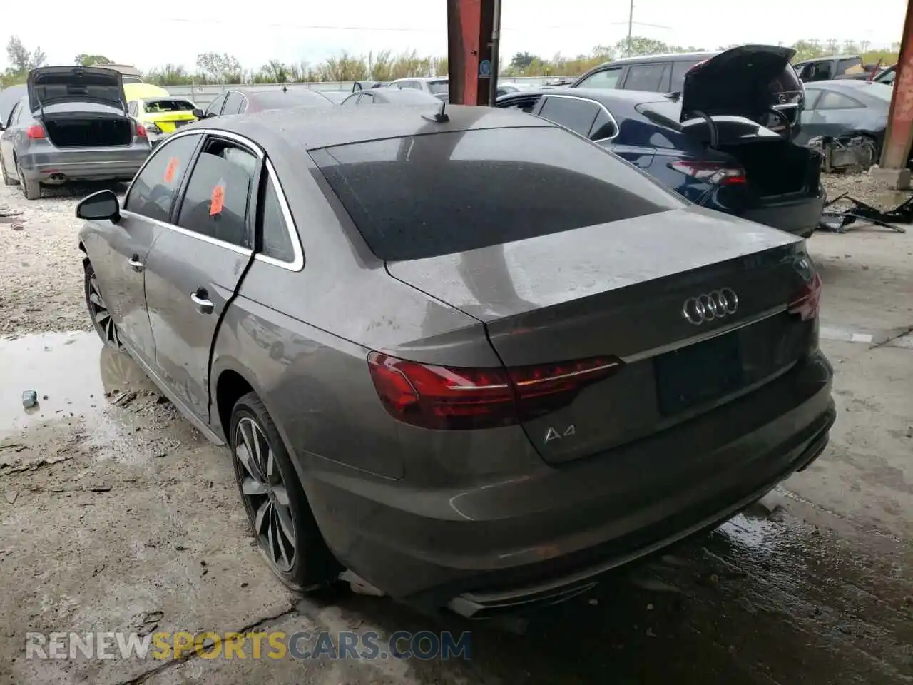 3 Photograph of a damaged car WAUGMAF47LA071520 AUDI A4 2020