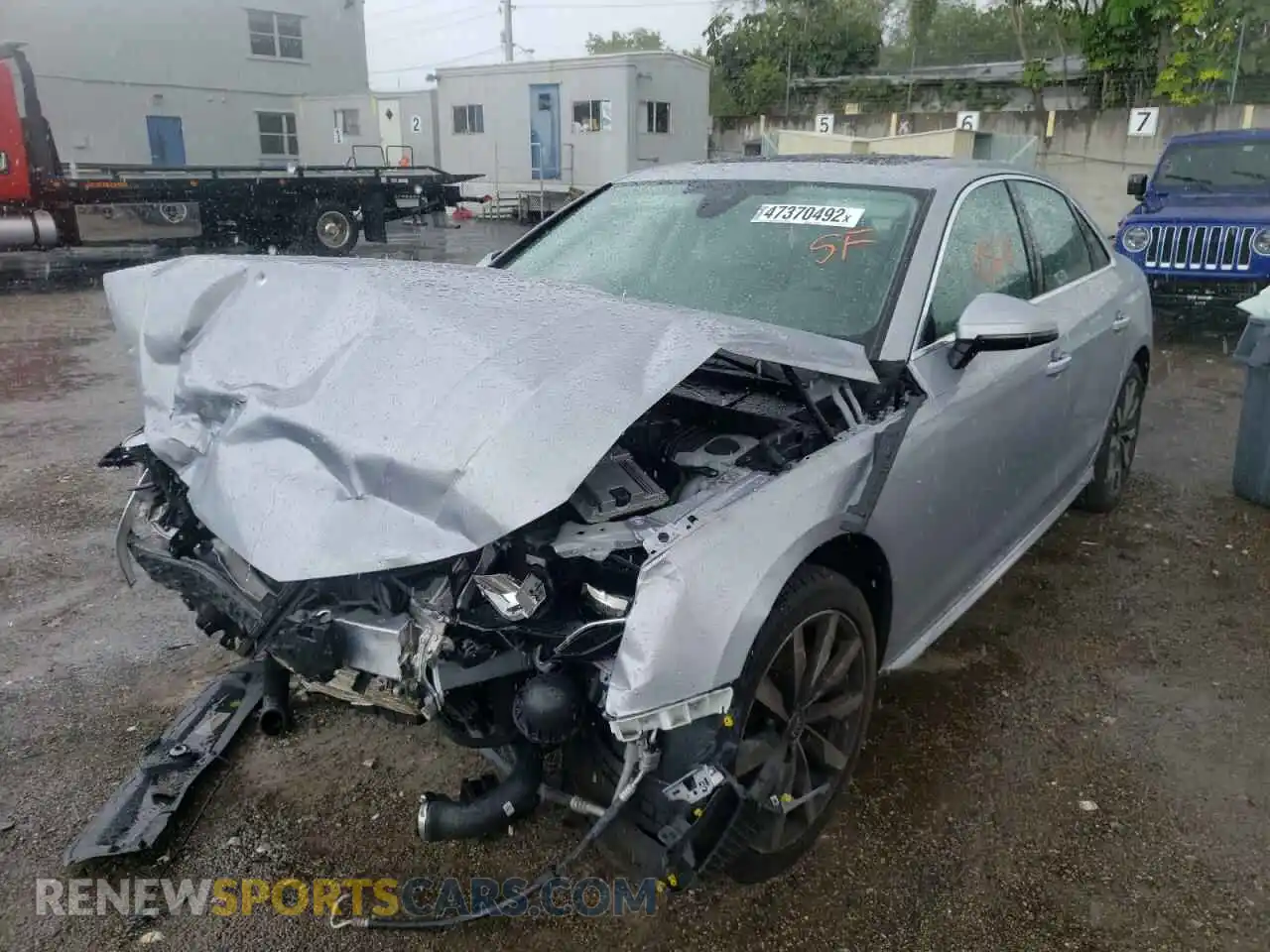 2 Photograph of a damaged car WAUGMAF49LN011571 AUDI A4 2020