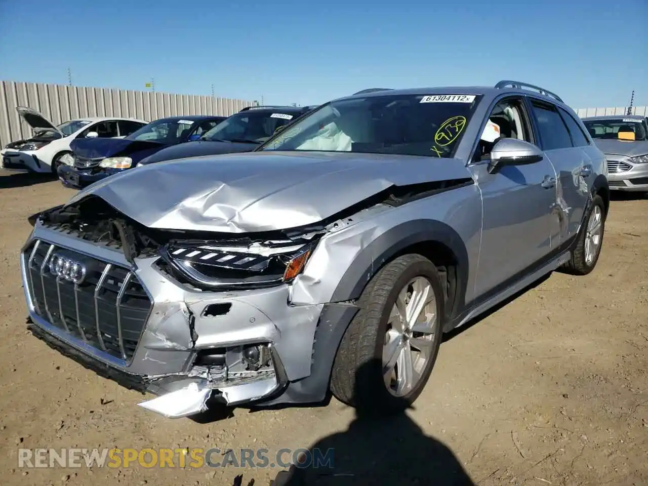 2 Photograph of a damaged car WA18AAF40MA004589 AUDI A4 2021