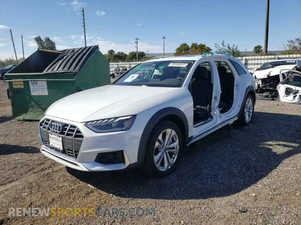2 Photograph of a damaged car WA18AAF4XMA057400 AUDI A4 2021