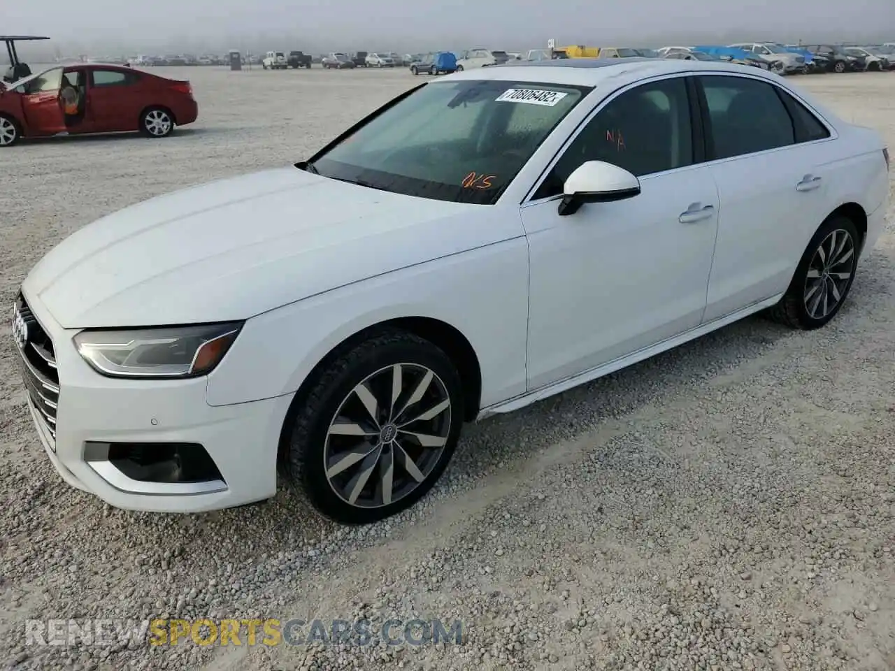1 Photograph of a damaged car WAUABAF41MN001792 AUDI A4 2021