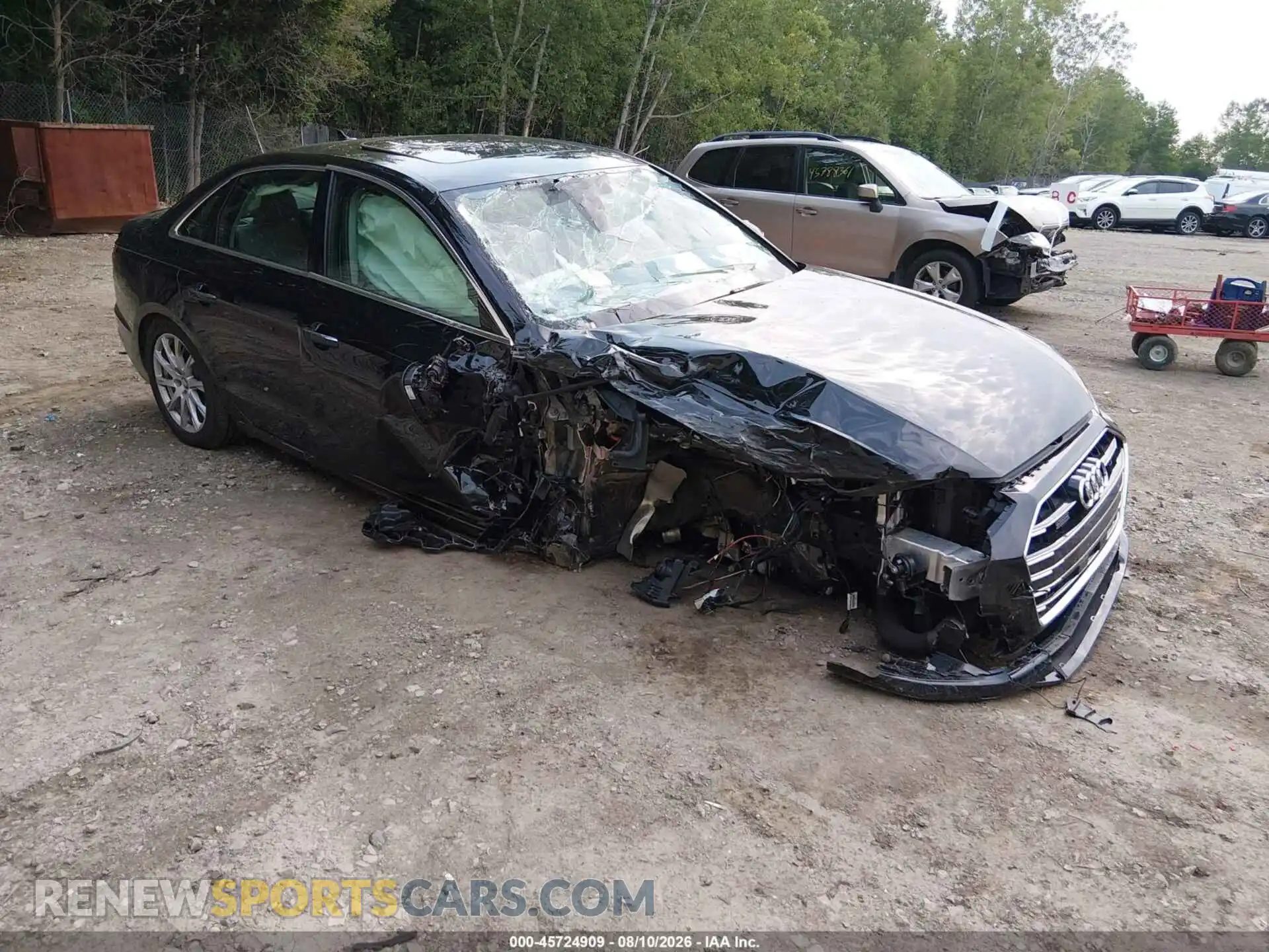 1 Photograph of a damaged car WAUABAF43MA018679 AUDI A4 2021