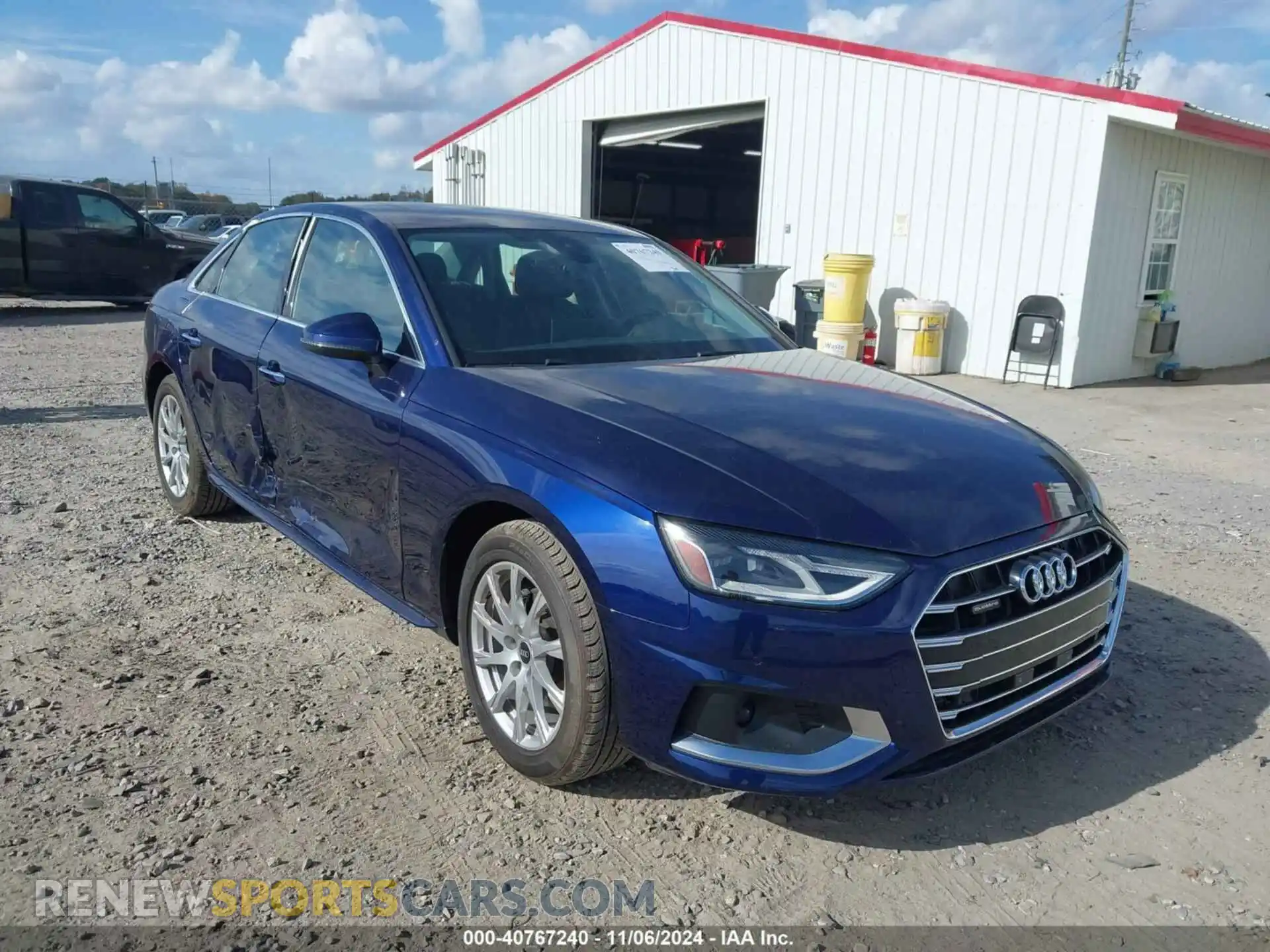 1 Photograph of a damaged car WAUABAF43MA072595 AUDI A4 2021