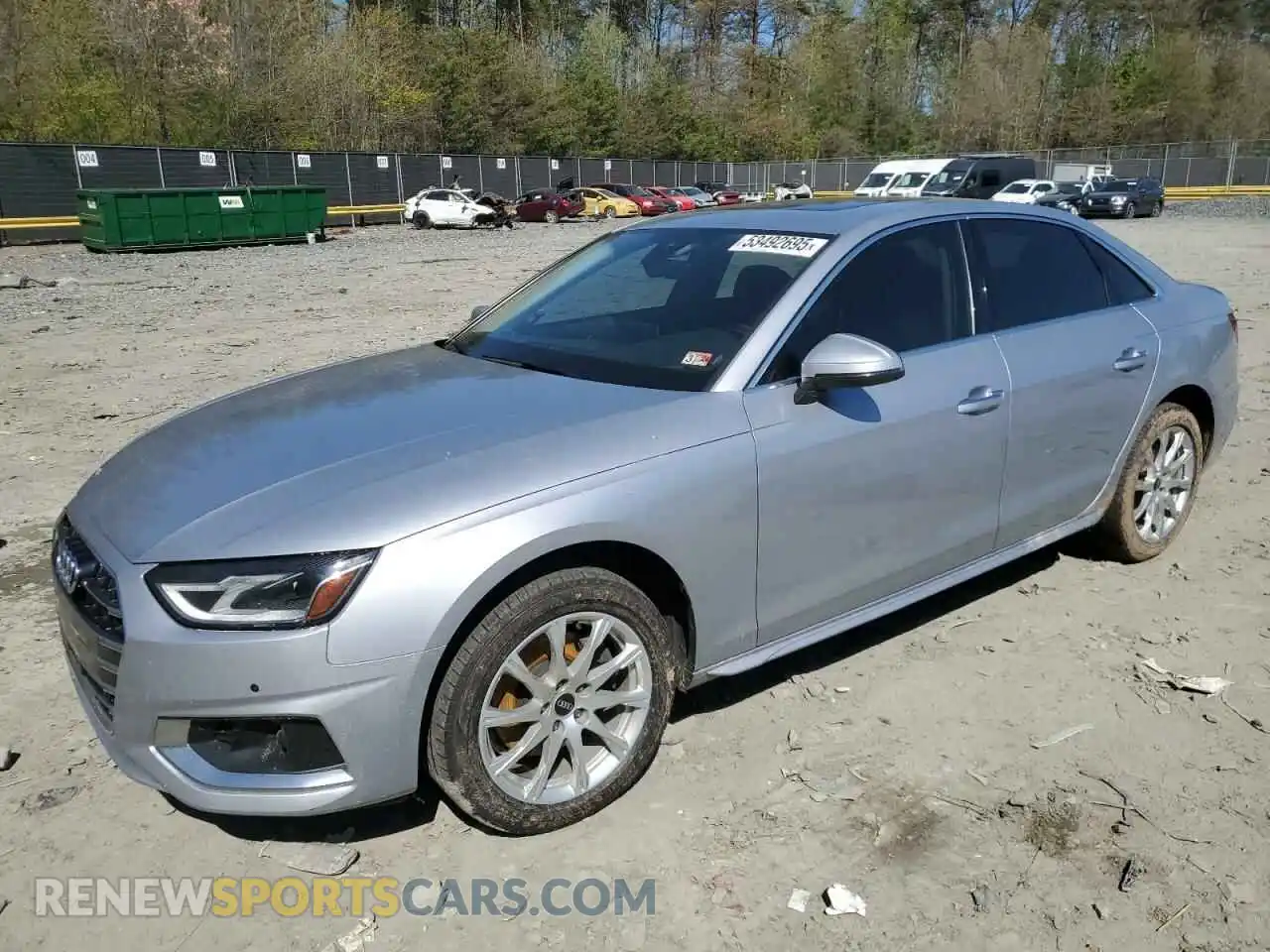 1 Photograph of a damaged car WAUABAF43MA073939 AUDI A4 2021