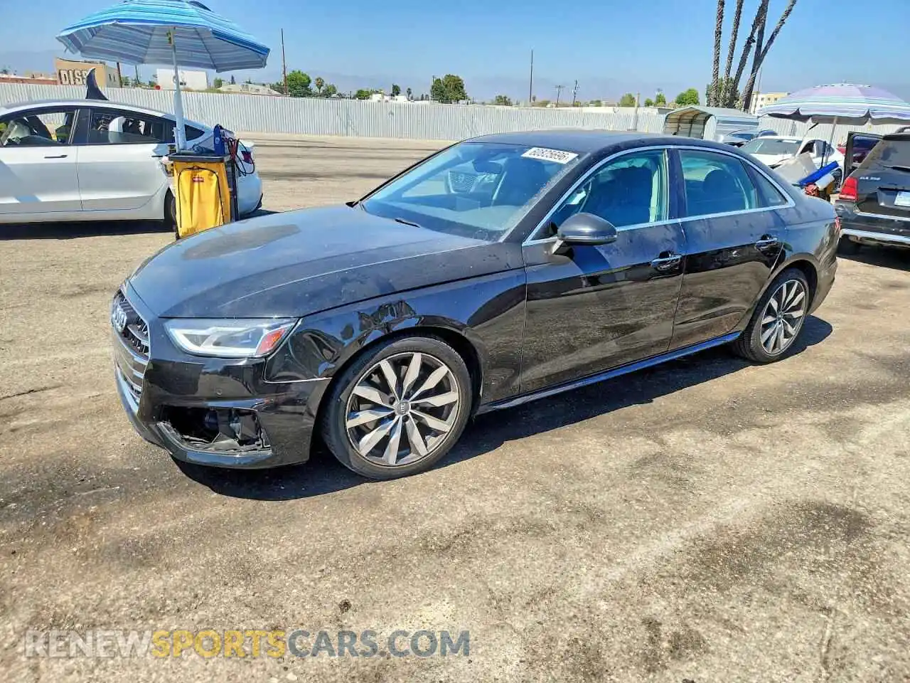 1 Фотография поврежденного автомобиля WAUABAF44MA025401 AUDI A4 2021