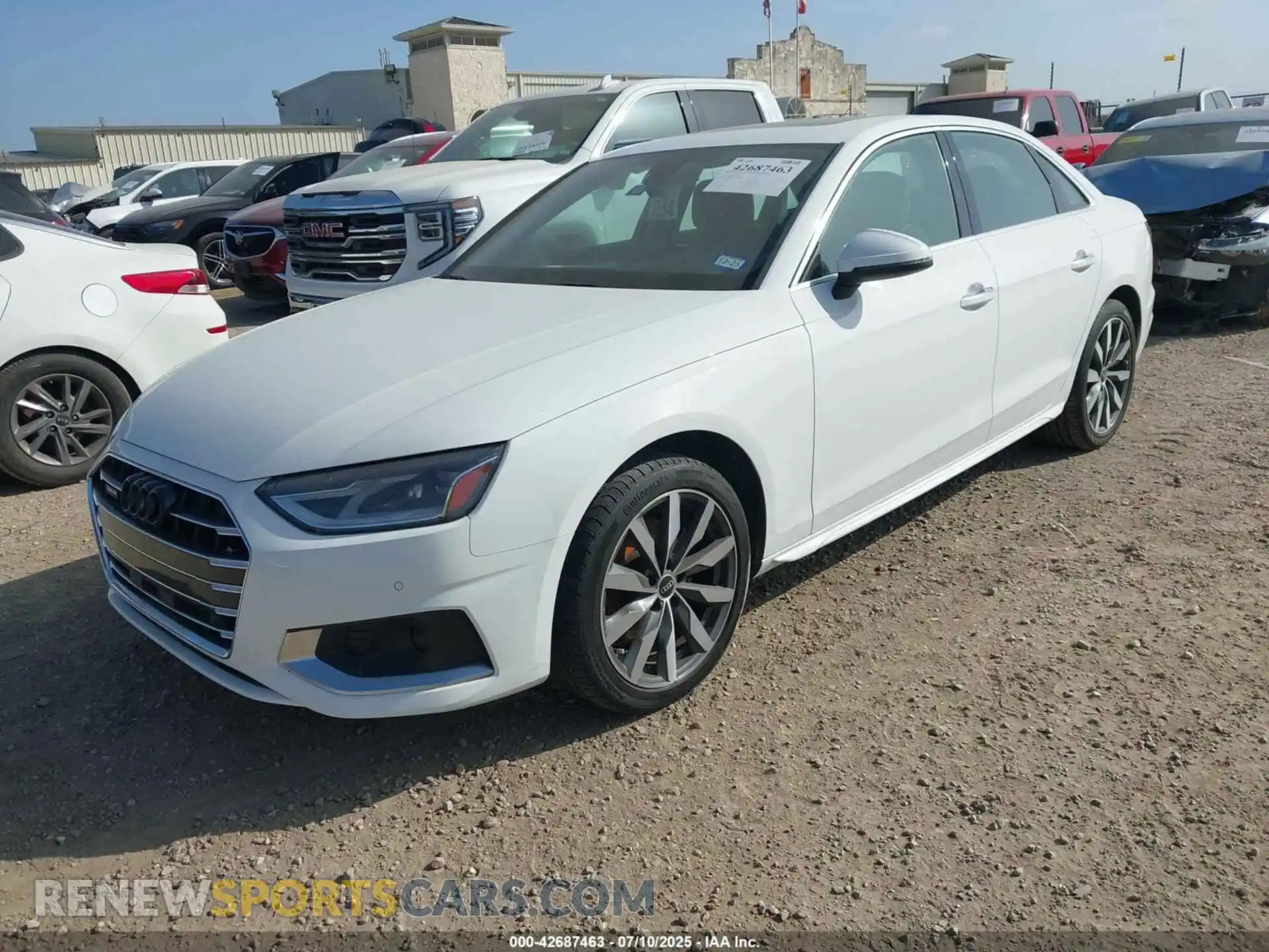 2 Photograph of a damaged car WAUABAF44MA033109 AUDI A4 2021