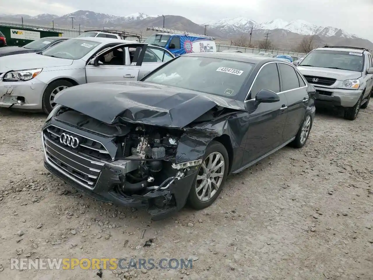 1 Photograph of a damaged car WAUABAF45MN001178 AUDI A4 2021
