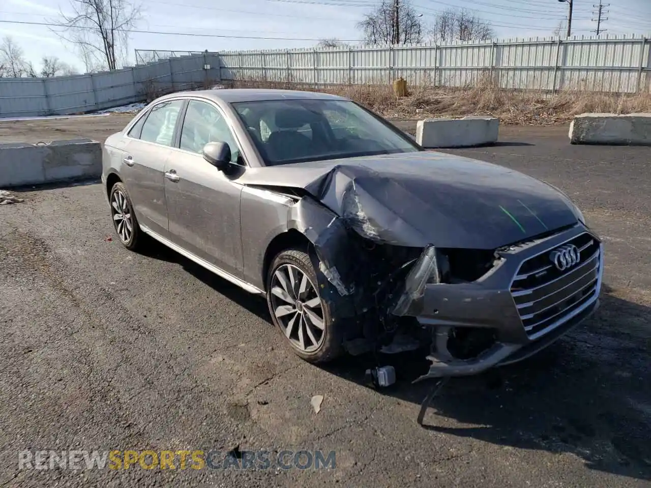 1 Photograph of a damaged car WAUABAF45MN008406 AUDI A4 2021