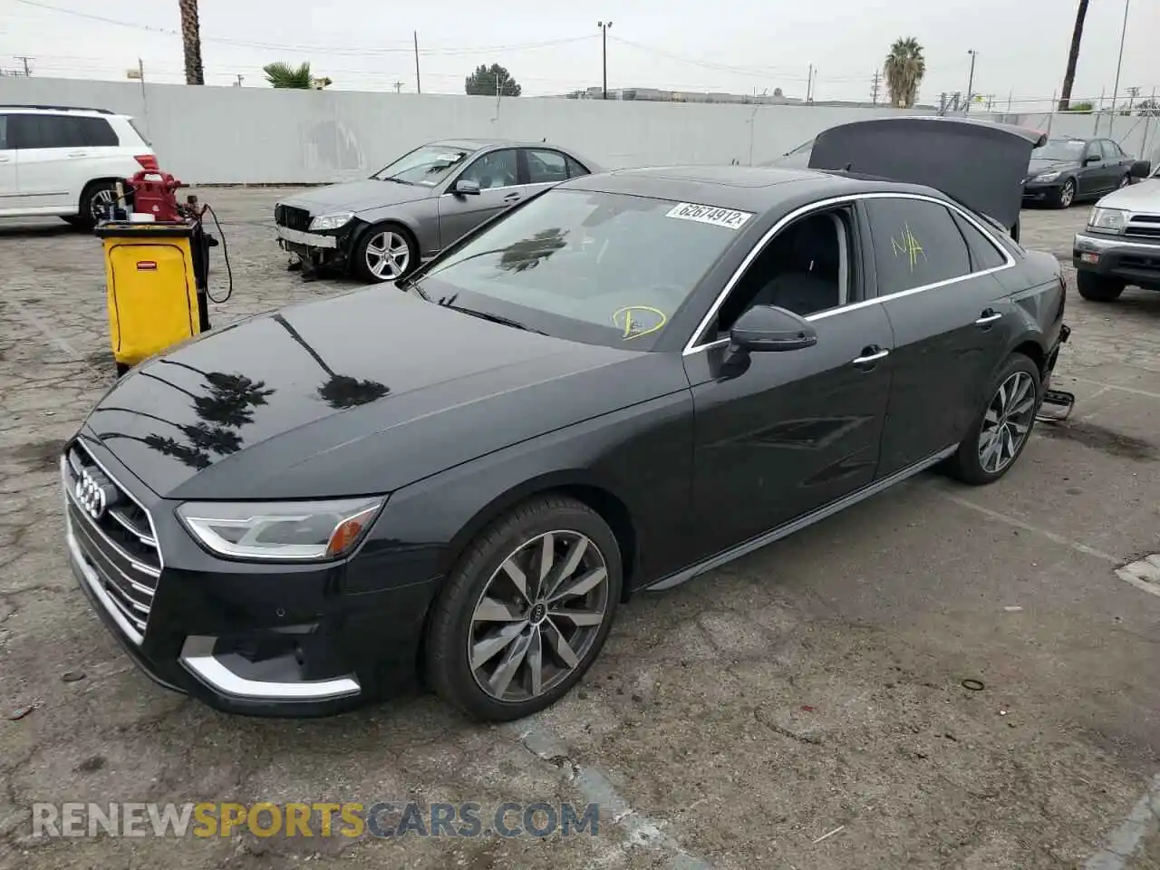 2 Photograph of a damaged car WAUABAF45MN010947 AUDI A4 2021