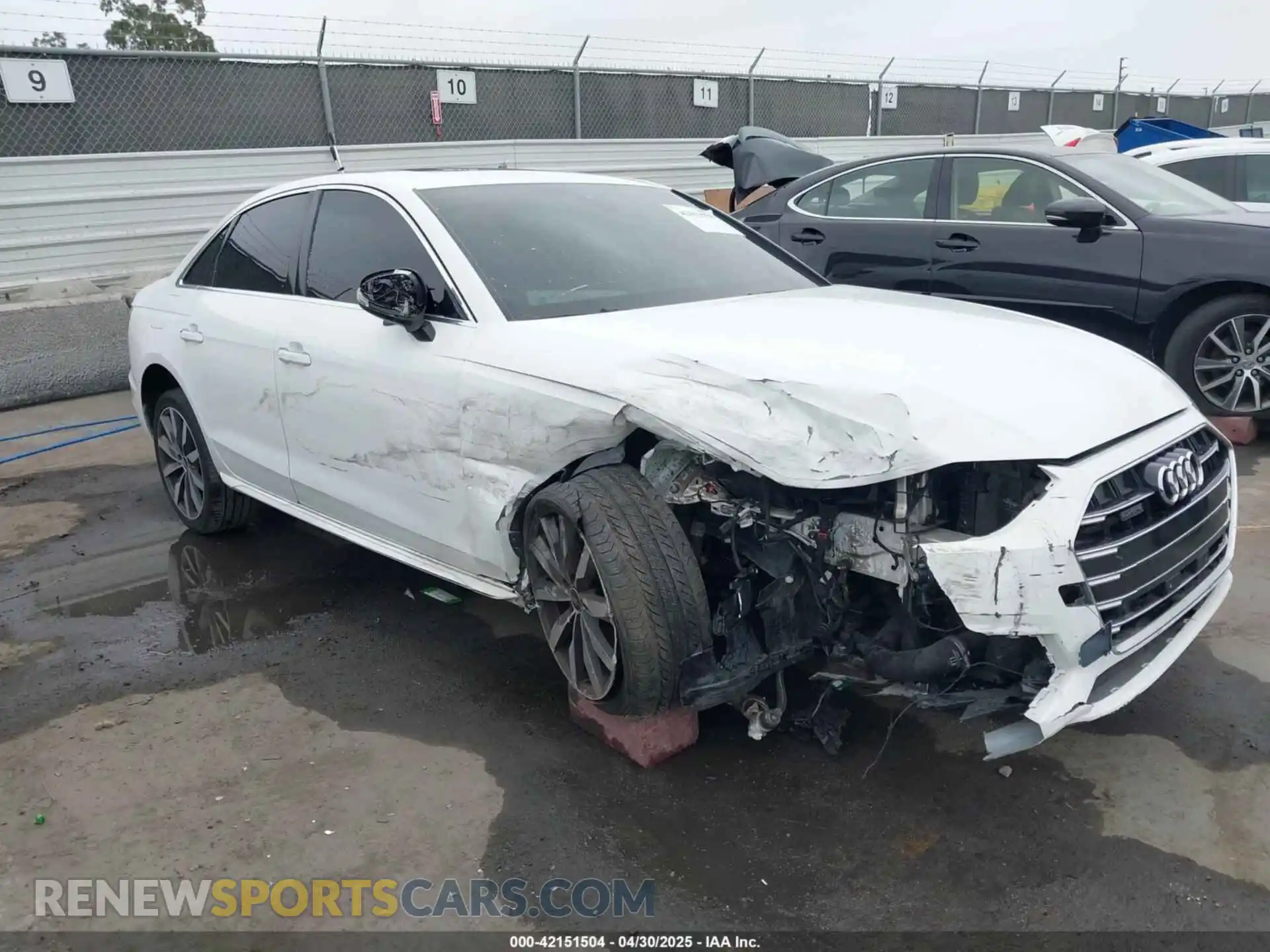 1 Photograph of a damaged car WAUABAF46MA051529 AUDI A4 2021