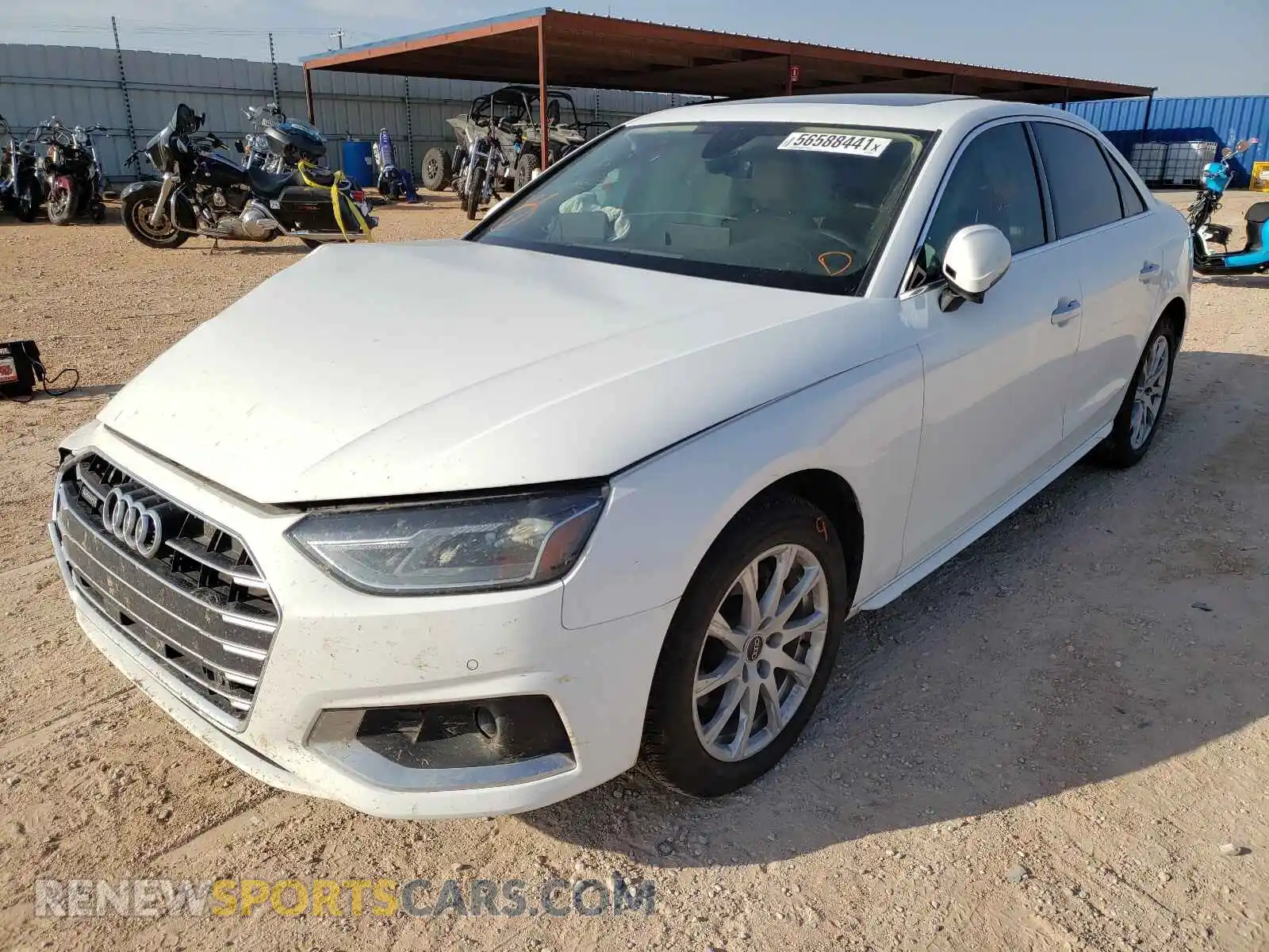 2 Photograph of a damaged car WAUABAF46MA055306 AUDI A4 2021