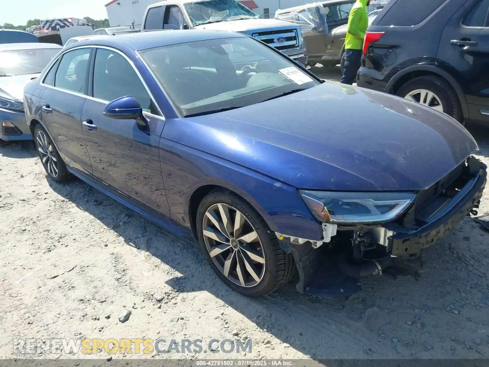 1 Photograph of a damaged car WAUABAF46MA087110 AUDI A4 2021