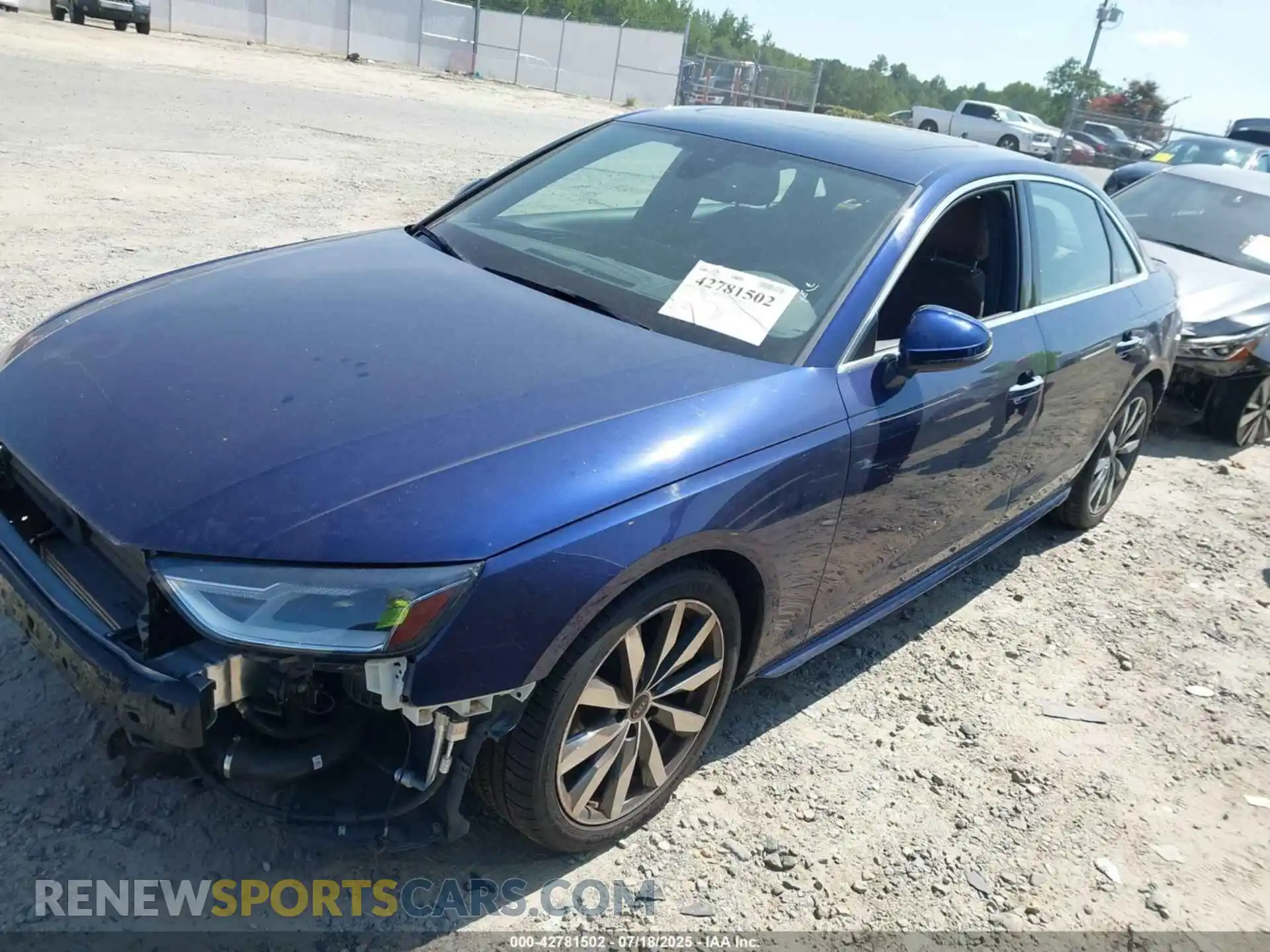 2 Photograph of a damaged car WAUABAF46MA087110 AUDI A4 2021