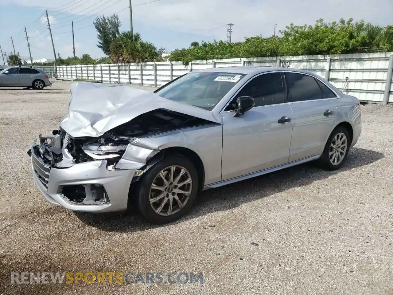 1 Photograph of a damaged car WAUABAF48MA037891 AUDI A4 2021