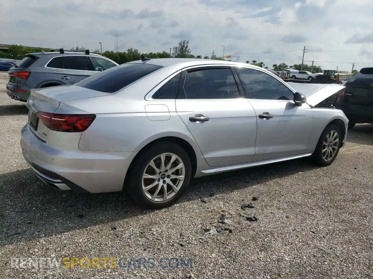 3 Photograph of a damaged car WAUABAF48MA037891 AUDI A4 2021