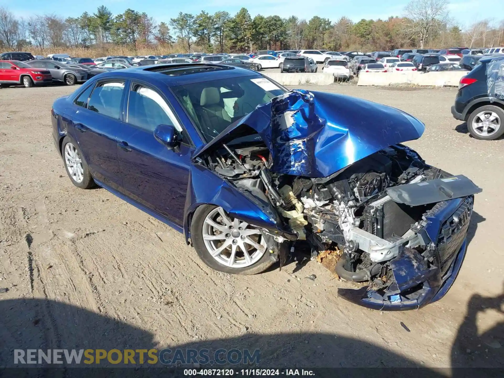1 Photograph of a damaged car WAUABAF48MN006214 AUDI A4 2021