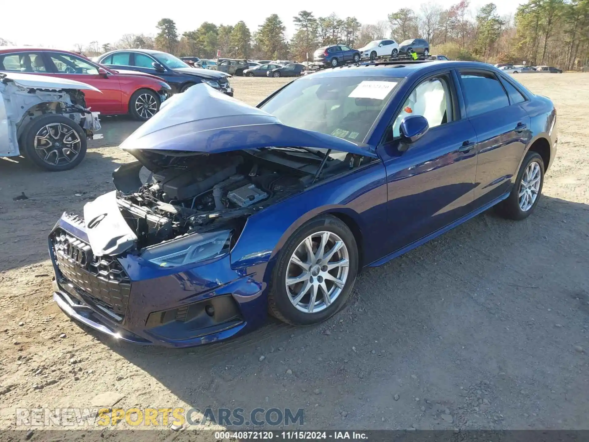 2 Photograph of a damaged car WAUABAF48MN006214 AUDI A4 2021