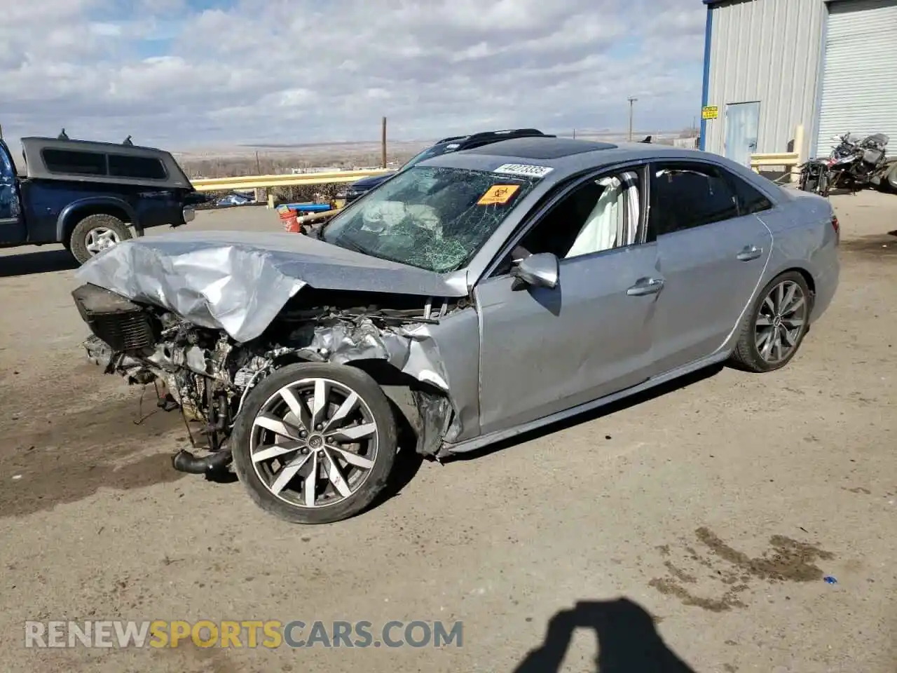 1 Photograph of a damaged car WAUBBAF40MA078083 AUDI A4 2021