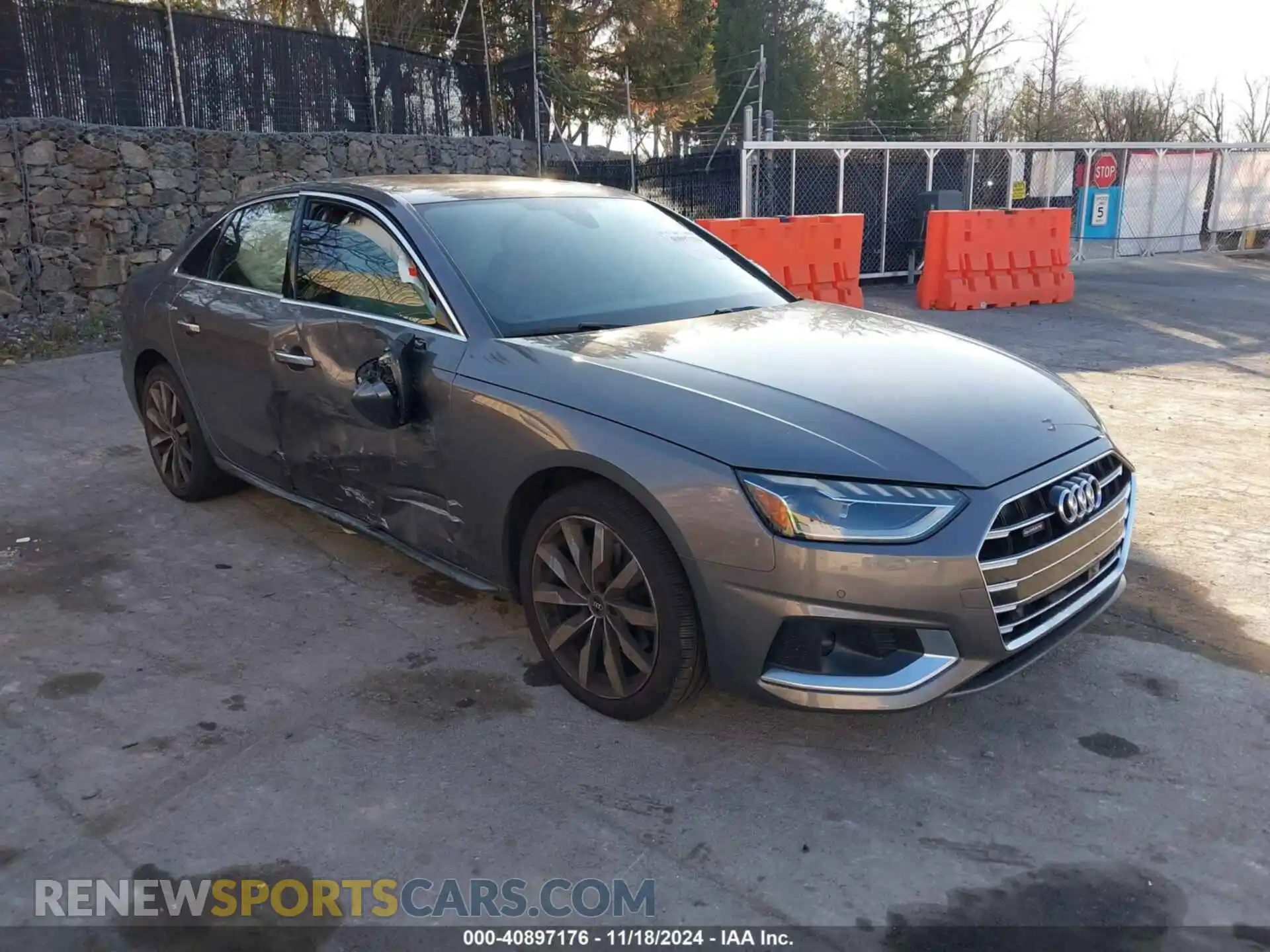 1 Photograph of a damaged car WAUBBAF42MN012045 AUDI A4 2021