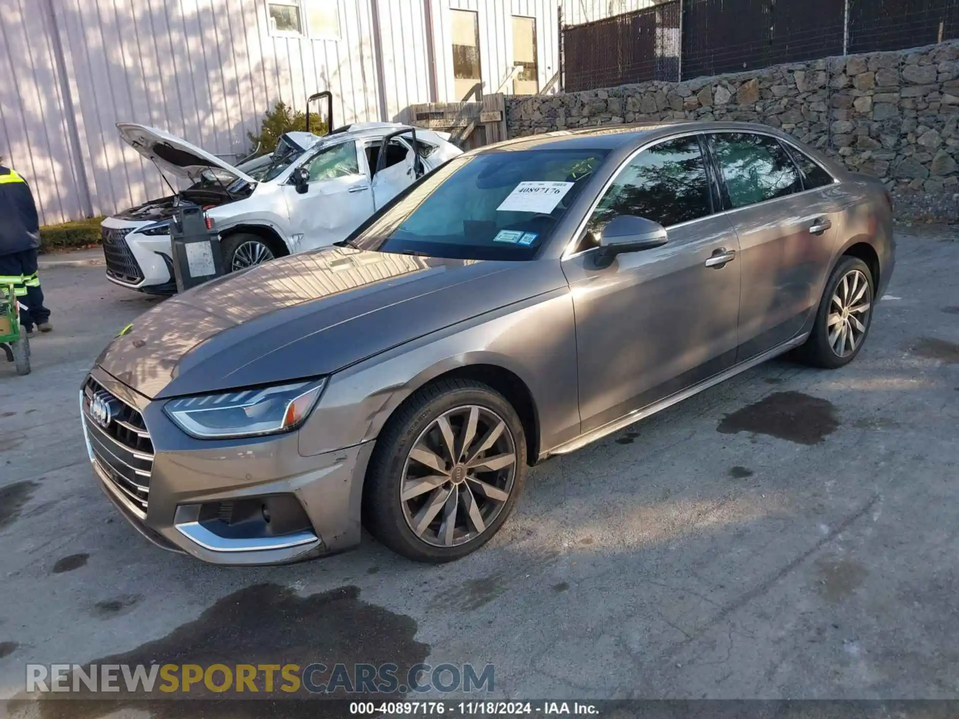 2 Photograph of a damaged car WAUBBAF42MN012045 AUDI A4 2021
