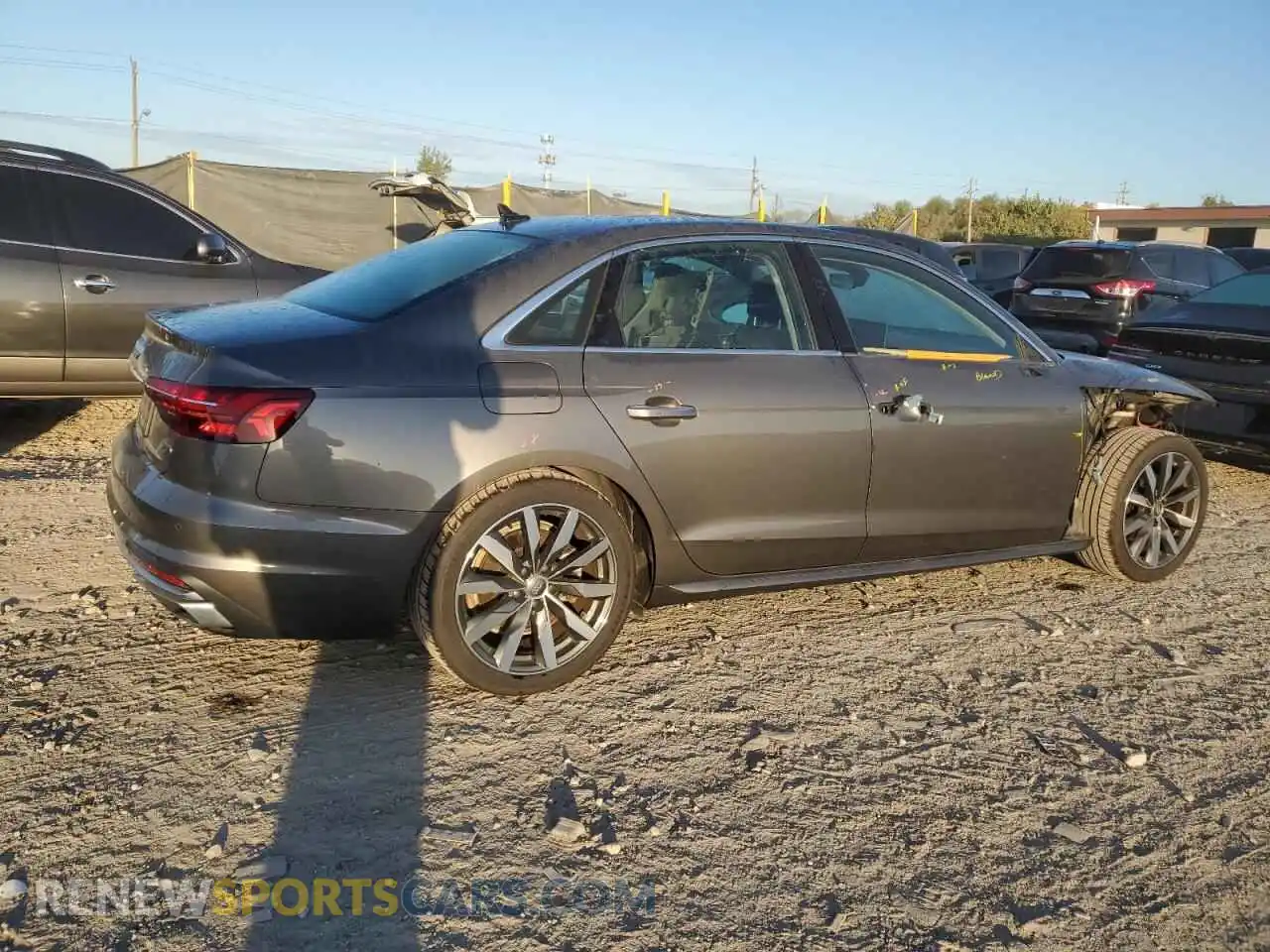3 Photograph of a damaged car WAUBBAF43MA025085 AUDI A4 2021