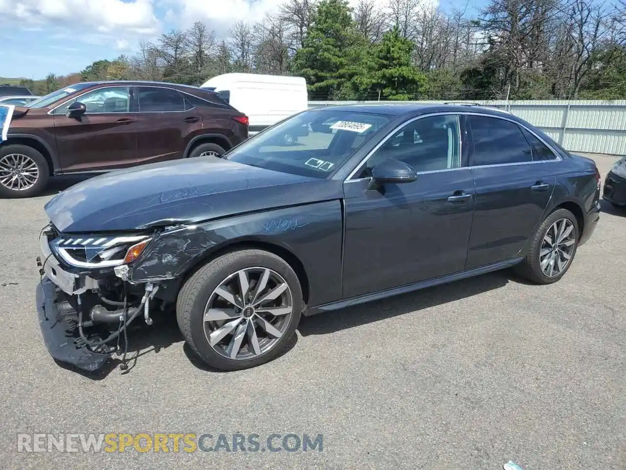 1 Photograph of a damaged car WAUBBAF46MN007995 AUDI A4 2021