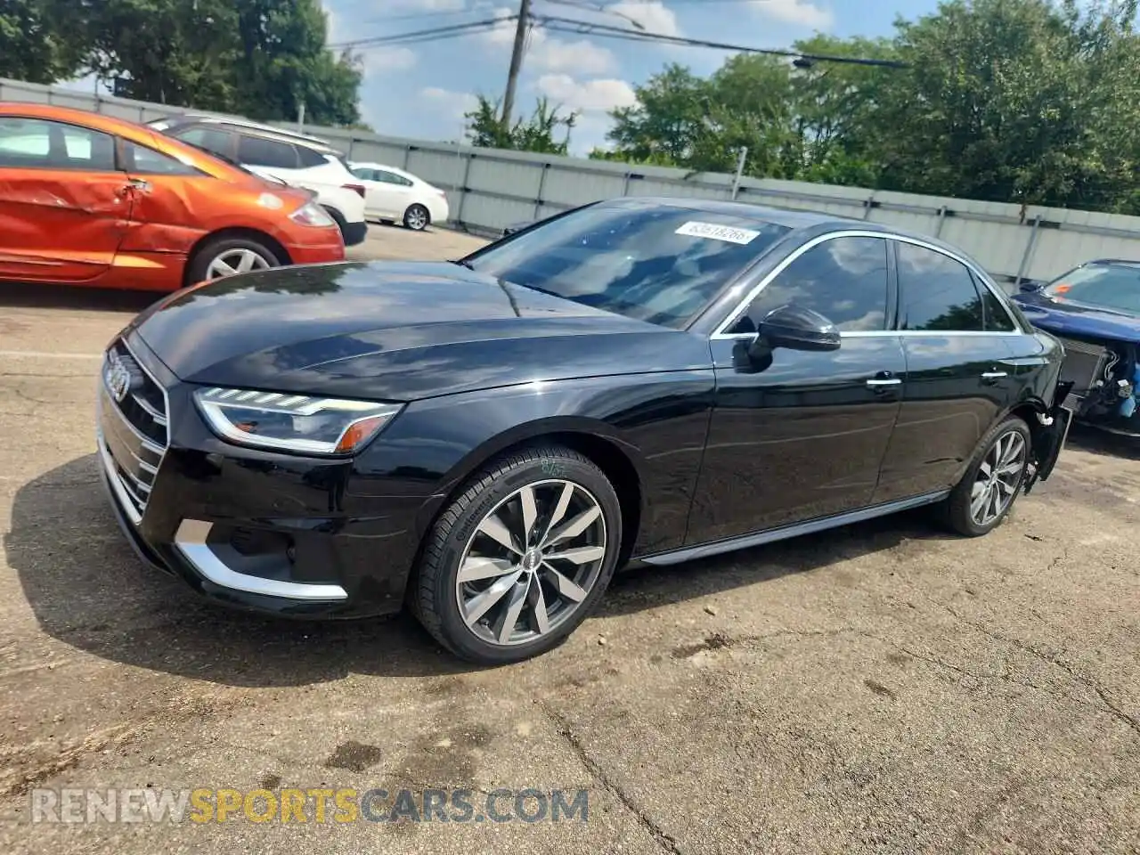 1 fotografías del automóvil dañado WAUBBAF47MA003753 AUDI A4 2021
