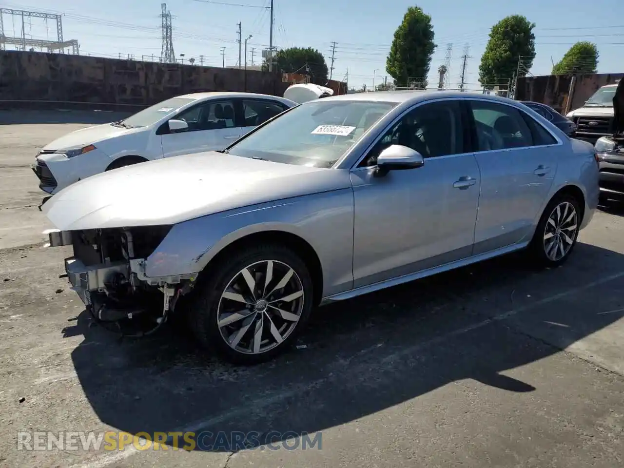 1 Photograph of a damaged car WAUBBAF47MA028586 AUDI A4 2021