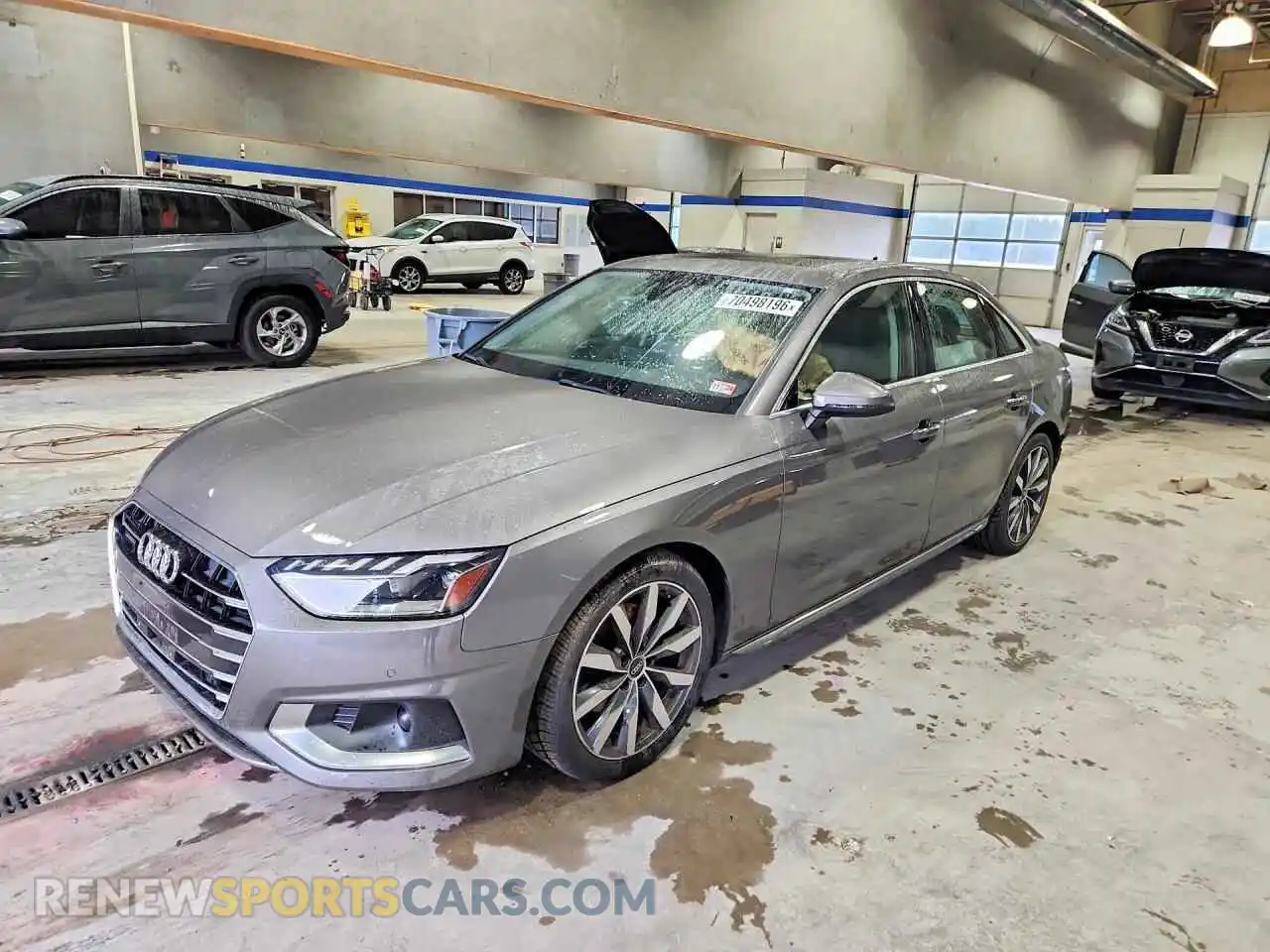 1 Photograph of a damaged car WAUBBAF47MN012672 AUDI A4 2021
