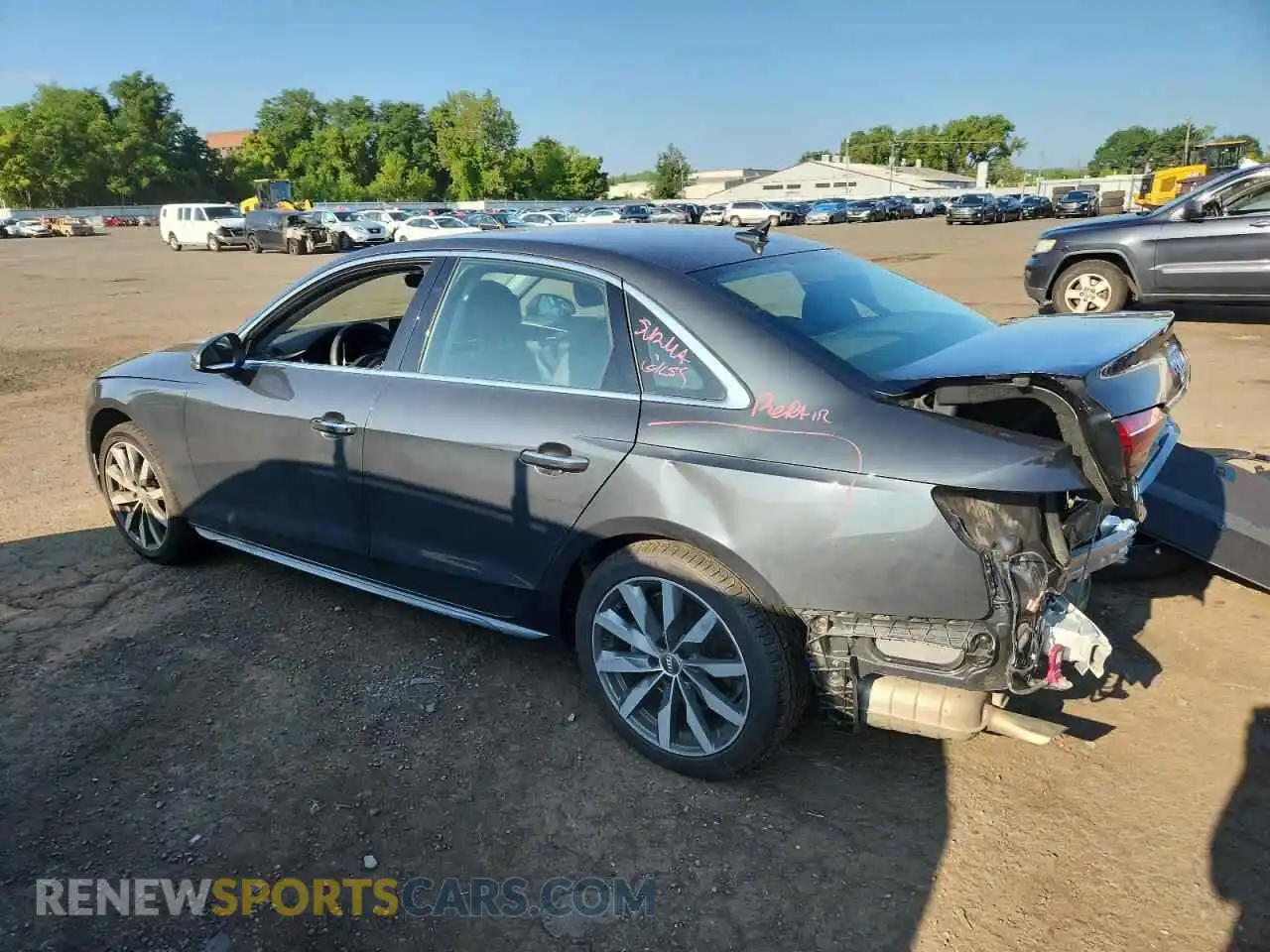 2 Photograph of a damaged car WAUBBAF48MA023039 AUDI A4 2021