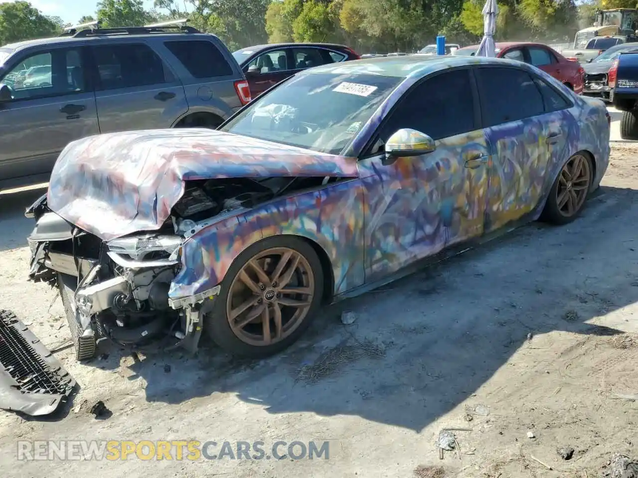 1 Photograph of a damaged car WAUDAAF40MA035343 AUDI A4 2021