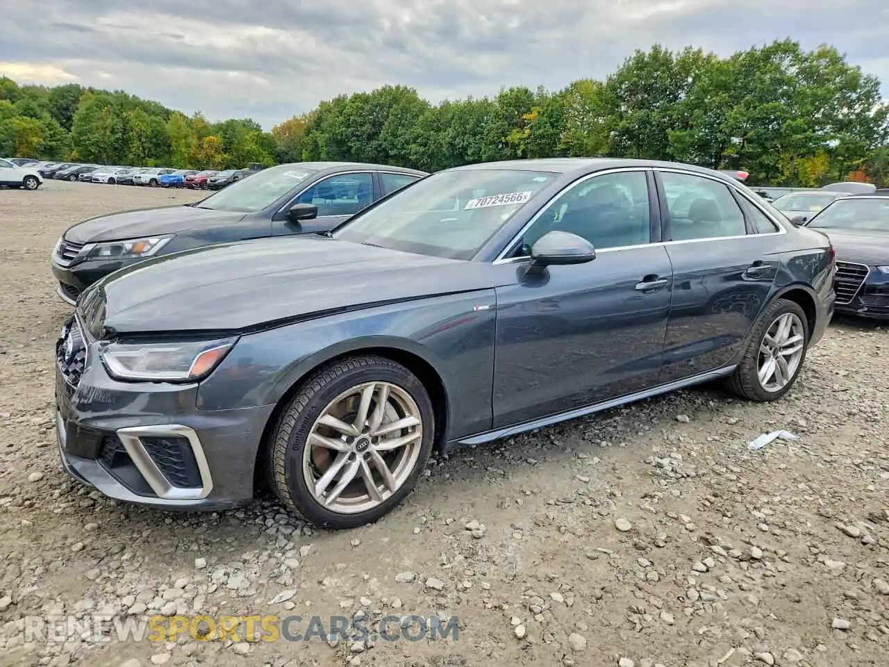 1 fotografías del automóvil dañado WAUDAAF40MN010970 AUDI A4 2021