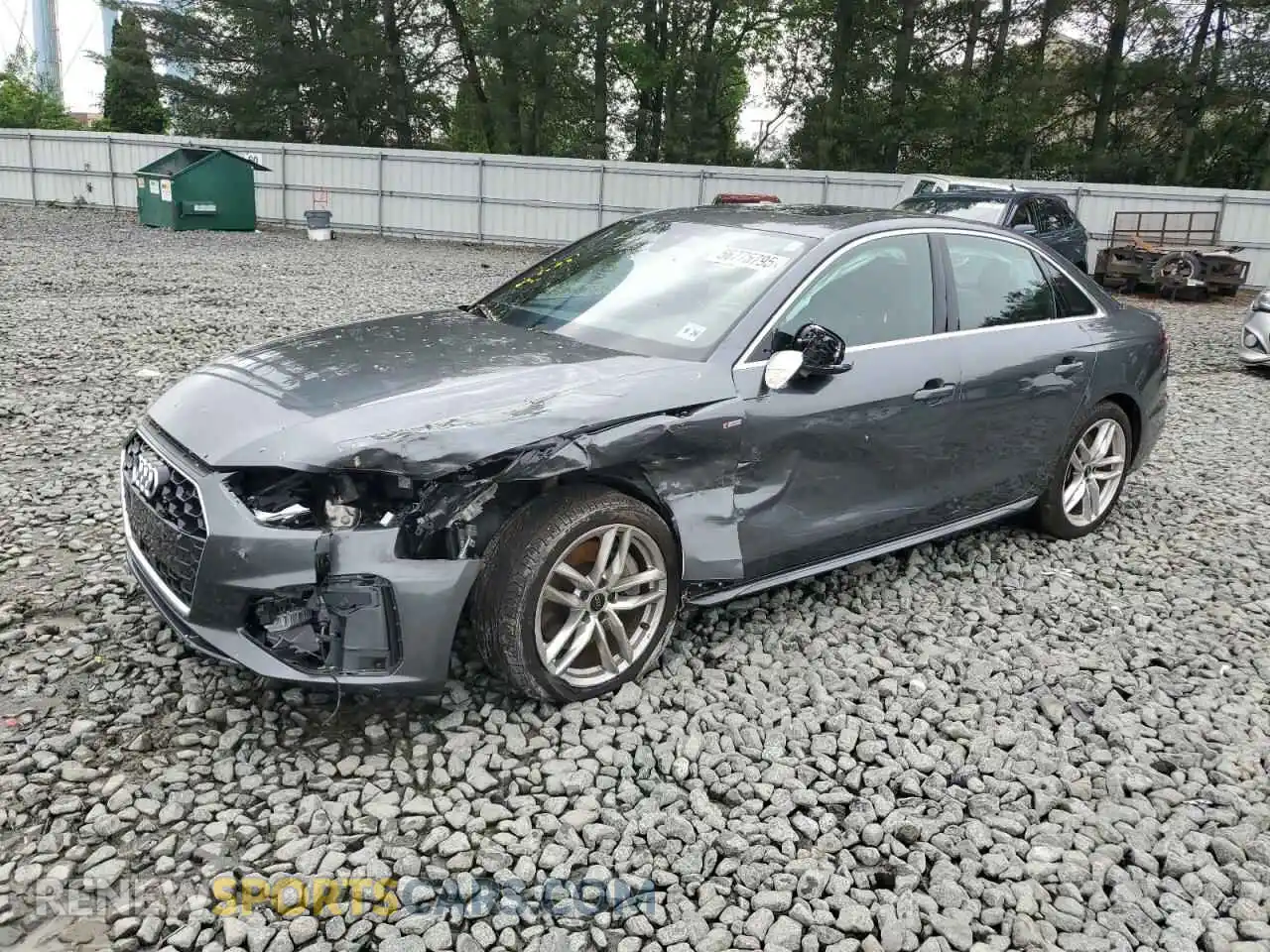1 Photograph of a damaged car WAUDAAF41MN011075 AUDI A4 2021