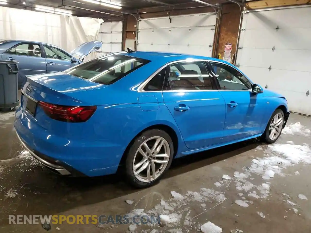 3 Photograph of a damaged car WAUDAAF46MA028574 AUDI A4 2021