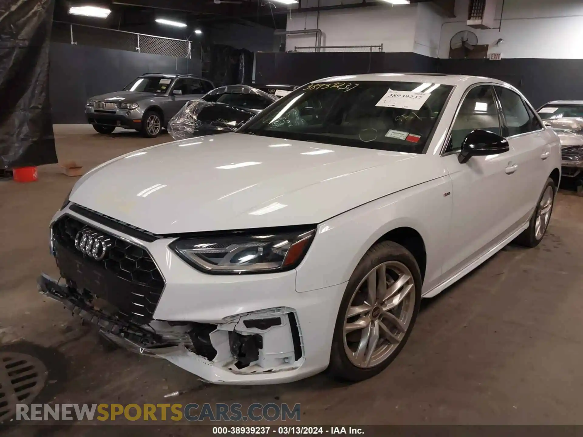 2 Photograph of a damaged car WAUDAAF49MA031176 AUDI A4 2021