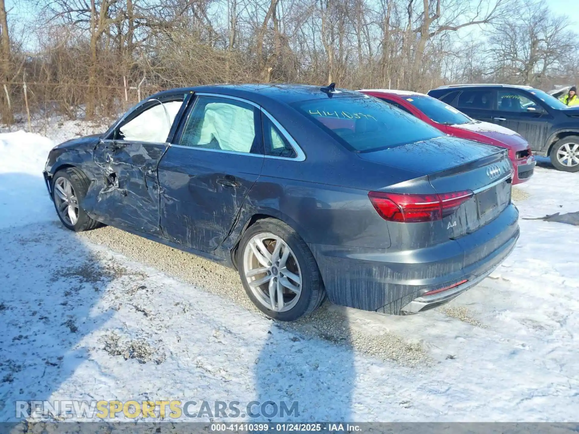 3 Photograph of a damaged car WAUDAAF4XMA042607 AUDI A4 2021