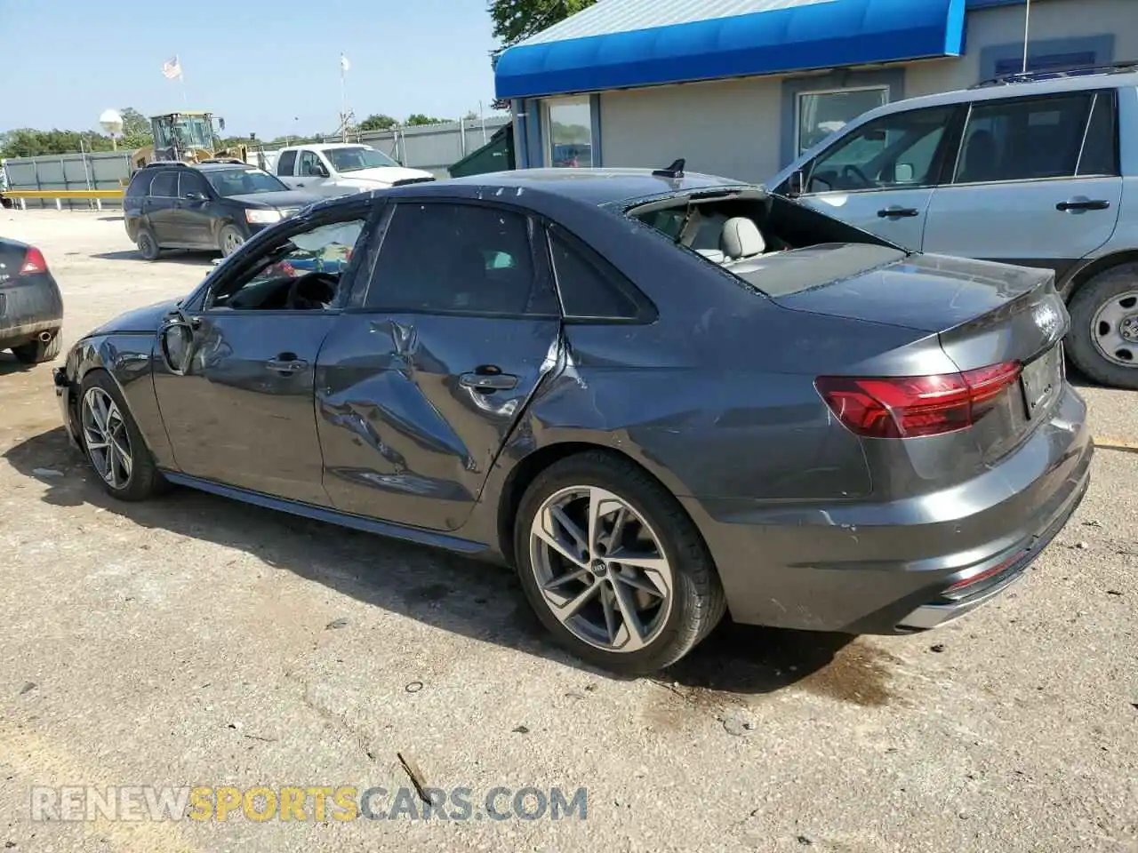 2 Photograph of a damaged car WAUEAAF40MA030356 AUDI A4 2021