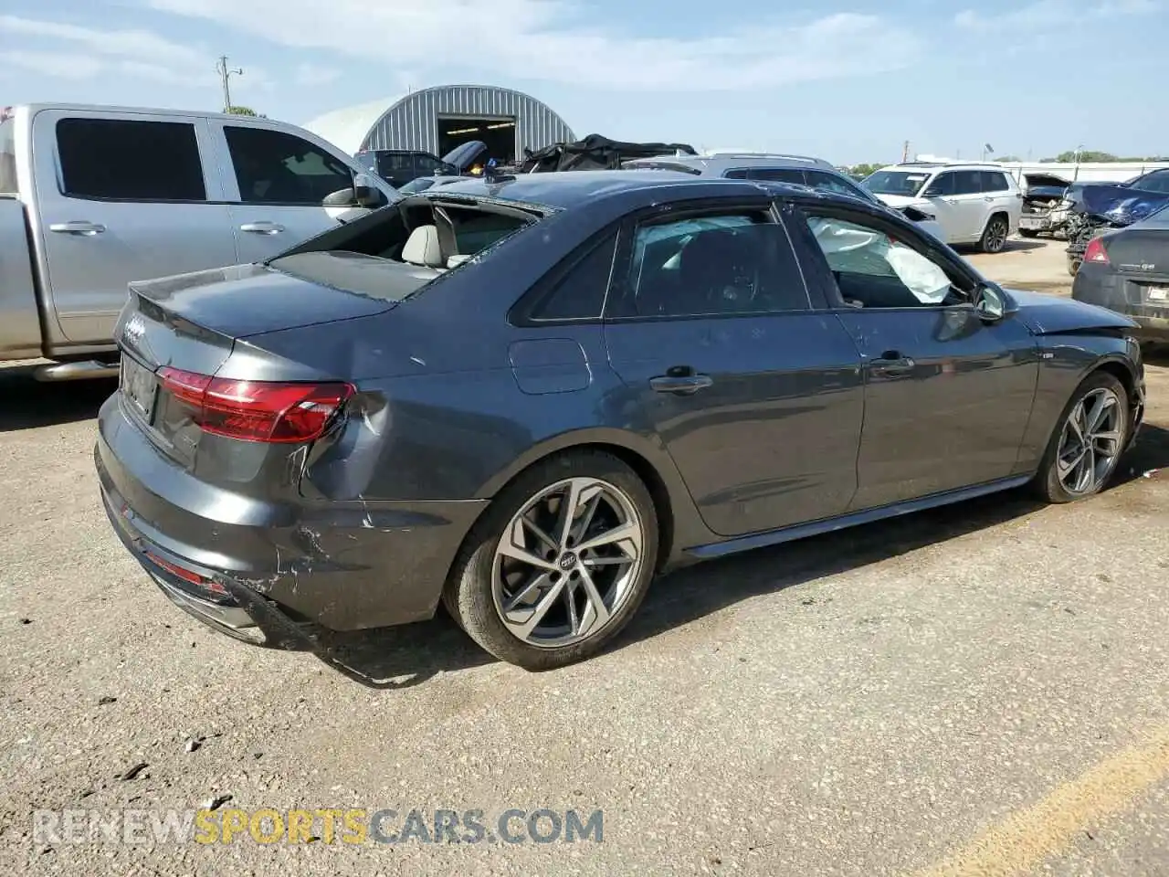 3 Photograph of a damaged car WAUEAAF40MA030356 AUDI A4 2021